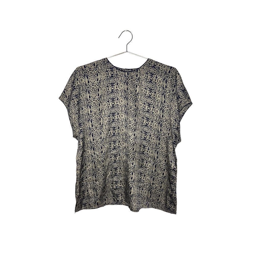 Breckenridge II Patterned Silk Blouse